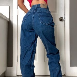 Route 66 Levi Style Dark Wash Cargo High Waisted Jeans Flare Cargo Style Pocket